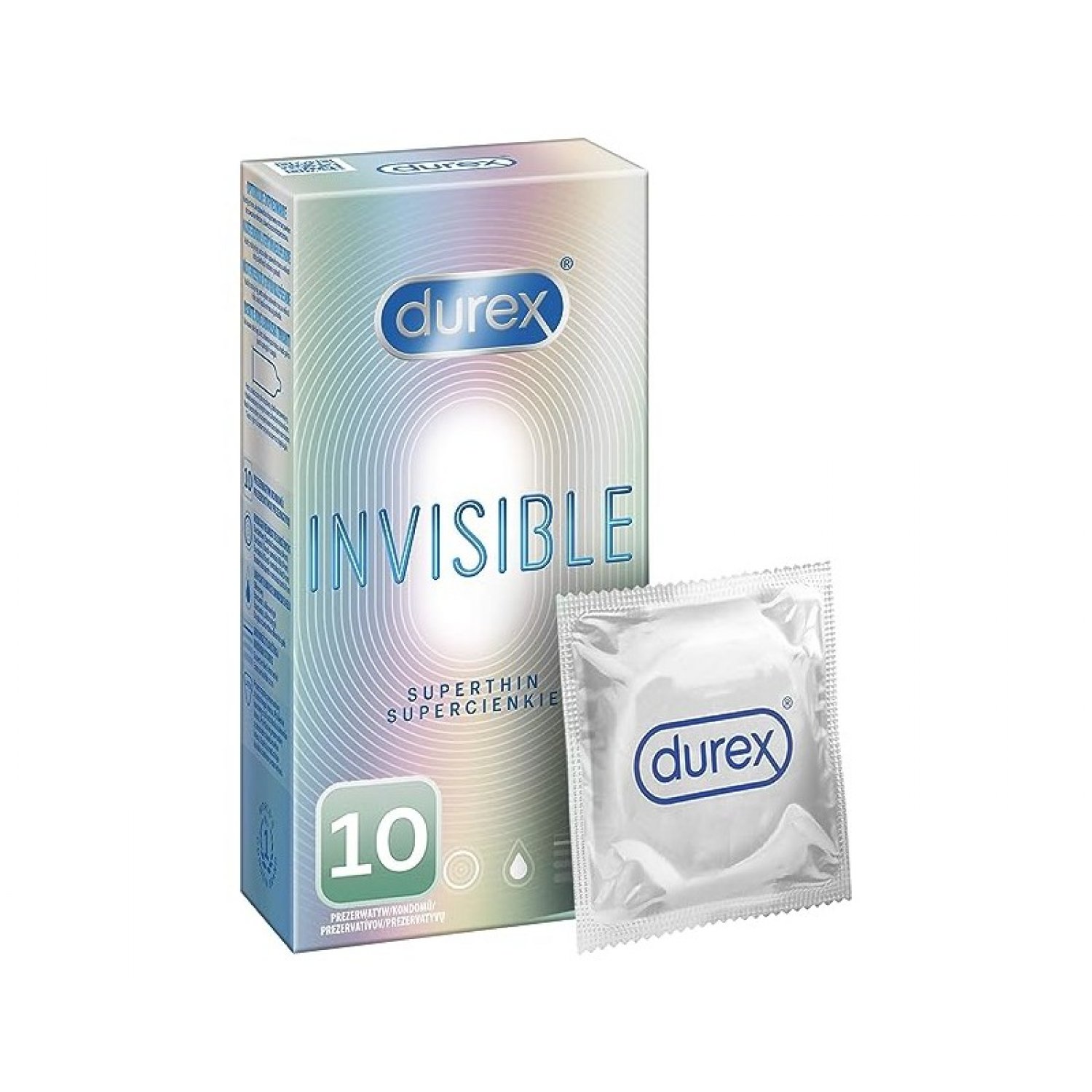 Durex Invisible Superthin 10 stuks | Postcondooms.nl