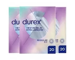 Durex Invisible Extra Lubricated 60 stuks